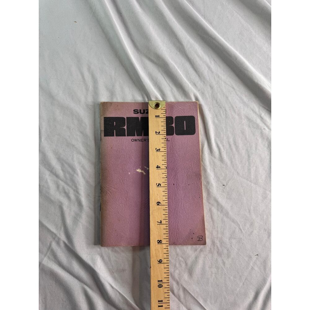 Vintage 1976 Suzuki RM80 Owner's Manual OEM 99011-46650 Motocross Motorcycle - Picture 9 of 9